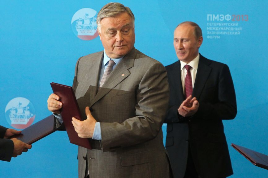 Владимир Якунин и Путин