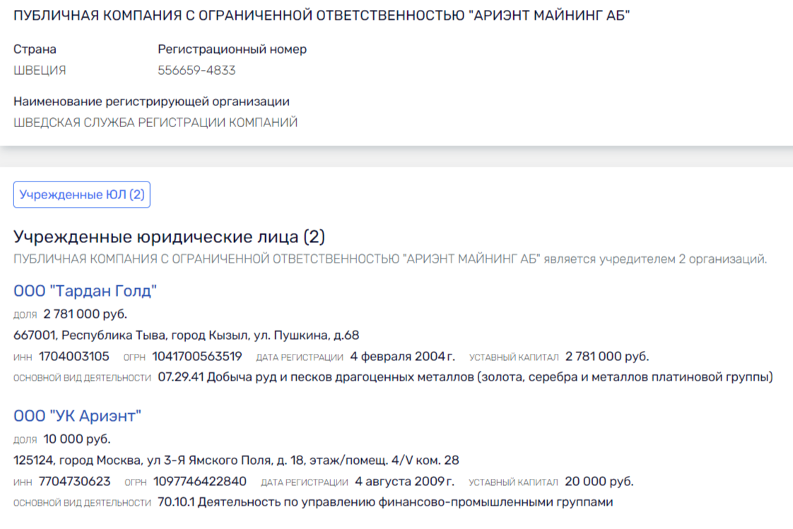 &laquo;Тардан Голд&raquo; меняет золото на ниобий?